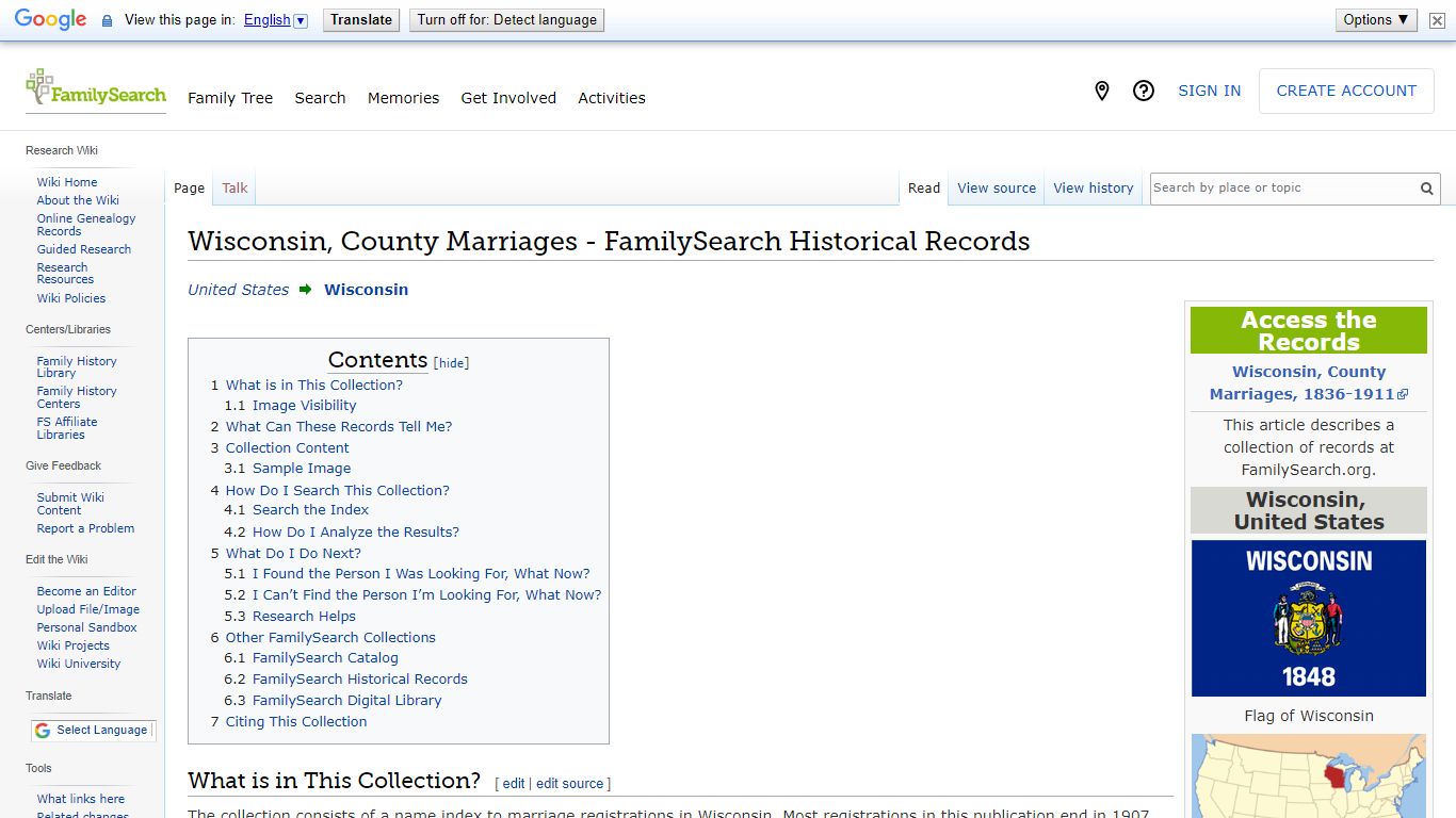 Wisconsin, County Marriages - FamilySearch Historical Records